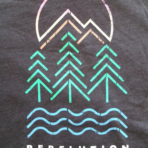 Rebelution Mountains Evergreen Sweater Hoodie Mens L/S Sz XL - New - Picture 5 of 8